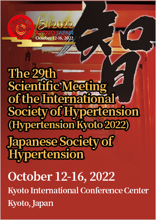 [JSH] Hypertension Kyoto 2022 : The 29th Scientific Meeting of the International Society of Hypertension